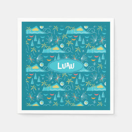 MCM Diamond Head Fireworks Party Serviette