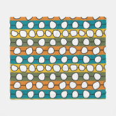 MCM farbenfrohe Linien Fleecedecke (Vorderseite (Horizontal))