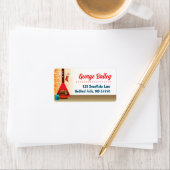 MCM Fireplace Weihnachtskartenadressen-Labels Adressaufkleber (Insitu)