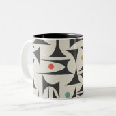 MCM geometrische Mustertabelle Fleece B für die Be Zweifarbige Tasse (Vorderseite Links)