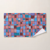 MCM Geometrisches Handtuch - Berry & Teal (Handtuch)