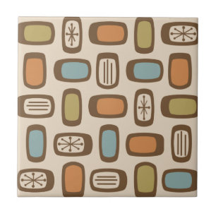 MCM gerundete Rechtecke des mittleren Jahrhunderts Fliese