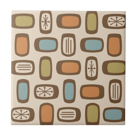 MCM gerundete Rechtecke des mittleren Jahrhunderts Fliese (Vorderseite)