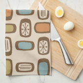 MCM gerundete Rechtecke des mittleren Jahrhunderts Geschirrtuch (Viertel Falte)