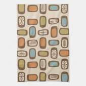 MCM gerundete Rechtecke des mittleren Jahrhunderts Geschirrtuch (Vertikal)