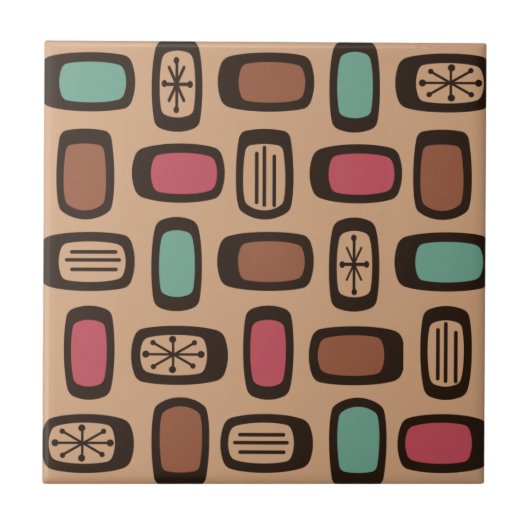 MCM gerundete Rechtecke im Mittelalter Weihnachtsk Fliese (Vorderseite)