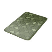 MCM gerundete Rechtecke, Olive Green Badematte (Schrägansicht)