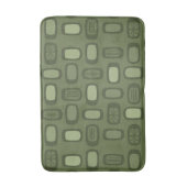 MCM gerundete Rechtecke, Olive Green Badematte (Vorderseite Vertikal)