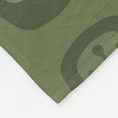MCM gerundete Rechtecke, Olive Green Fleecedecke (Ecke)