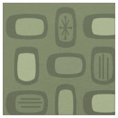 MCM gerundete Rechtecke, Olive Green Stoff (Nahaufnahme)