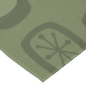 MCM gerundete Rechtecke, Olive Green Tischdecke (Schrägansicht)