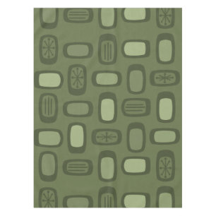 MCM gerundete Rechtecke, Olive Green Tischdecke