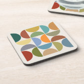 MCM Halbkreisfarbe auf dem Cremeplatz Getränkeuntersetzer (Linke Seite)