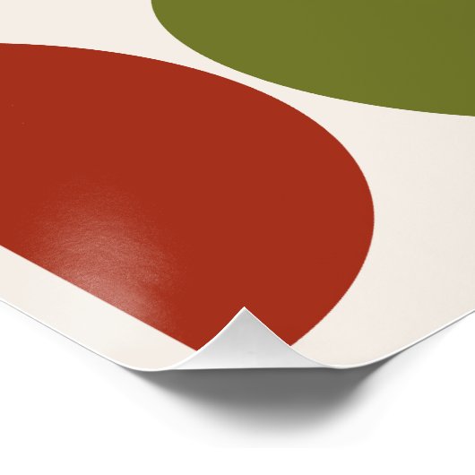 MCM Halbkreisfarbe auf dem Cremeplatz Poster (Ecke)