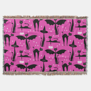 MCM Halloween-Kostüm Minimalist Katzen Rosa Decke
