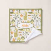 MCM Hawaiian Village Badhandtuch Set (Waschlappen)