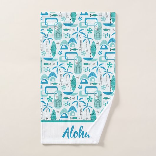 MCM Hawaiian Village - Blue Badhandtuch Set (Handtuch)