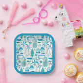 MCM Hawaiian Village – Blue Pappteller (Party)