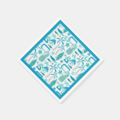 MCM Hawaiian Village – Blue Serviette (Ecke)