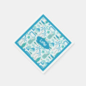 MCM Hawaiian Village – Blue Serviette (Ecke)