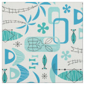 MCM Hawaiian Village - Blue Stoff (Muster)