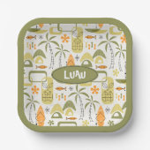 MCM Hawaiian Village Pappteller (Vorderseite)