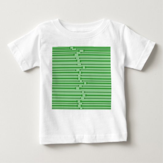 MCM Inspiriert Linien Baby T-shirt (Vorderseite)