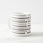 MCM Inspiriert Linien Kaffeetasse (Vorderseite Links)