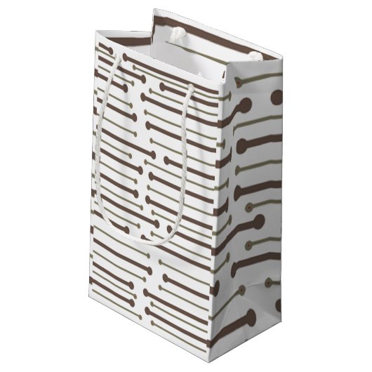 MCM Inspiriert Linien Kleine Geschenktüte (Rückseite Schrägansicht)