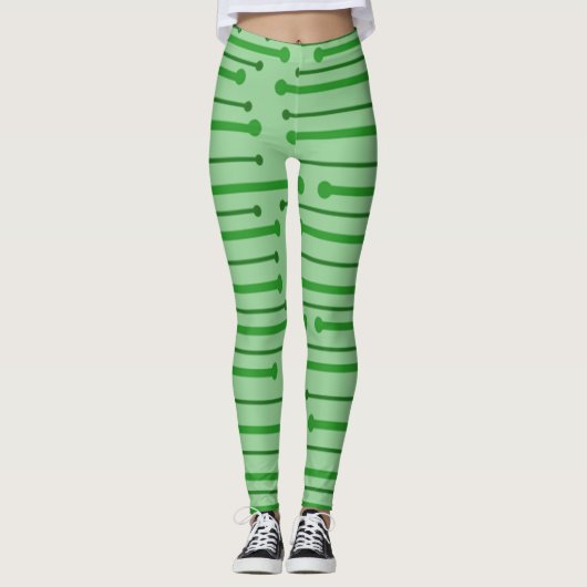 MCM Inspiriert Linien Leggings (Vorderseite)