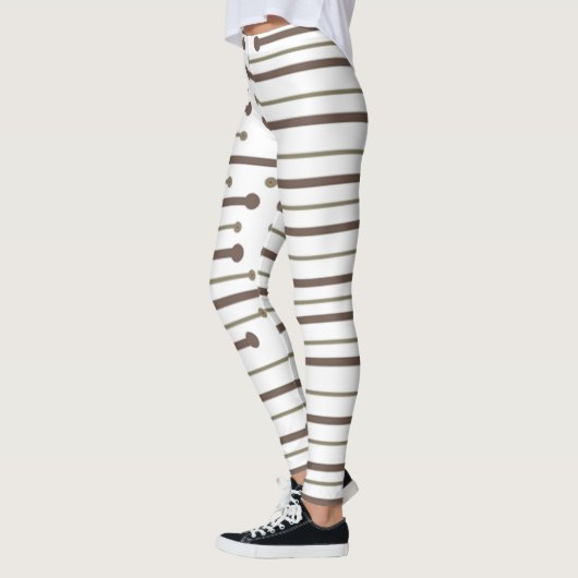 MCM Inspiriert Linien Leggings (Links)