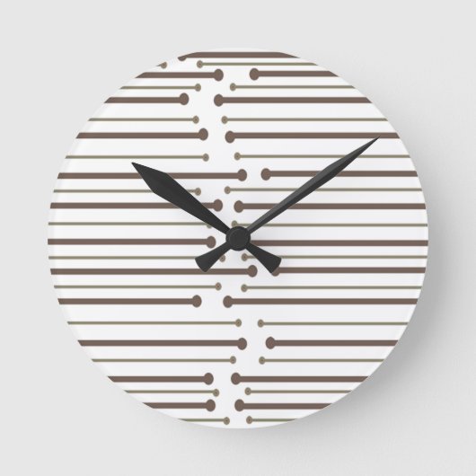 MCM Inspiriert Linien Runde Wanduhr (Vorderseite)