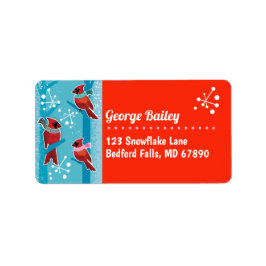 MCM Kardinal Weihnachtskarten-Adresslisten Adressaufkleber