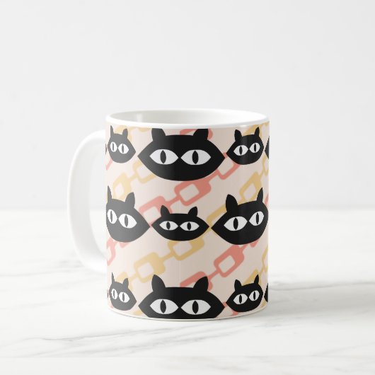 MCM Katzen Kaffeetasse (Vorderseite Links)