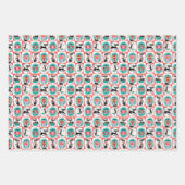 MCM Katzen Weihnachtsgeschenkpapier Geschenkpapier Set (Vorderseite 3)