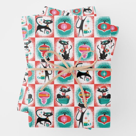 MCM Katzen Weihnachtsgeschenkpapier Geschenkpapier Set (Beispiel)