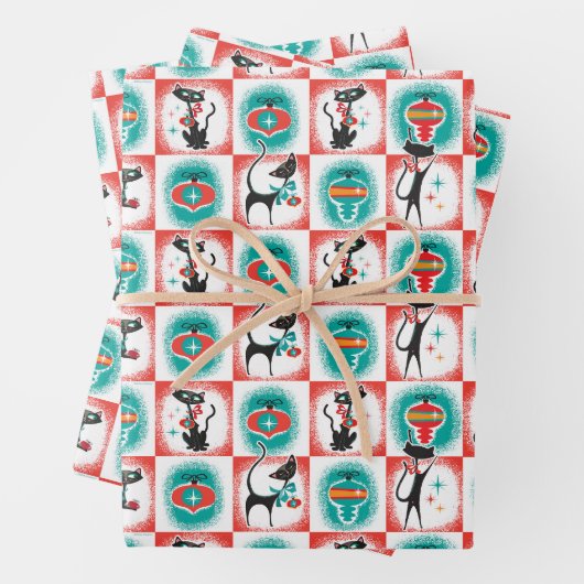 MCM Katzen Weihnachtsgeschenkpapier Geschenkpapier Set (Beispiel)