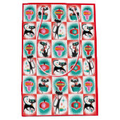 MCM Katzen Weihnachtsgeschenktasche Mittlere Geschenktüte (Vorderseite)