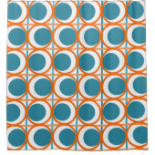 MCM-Kreise und -Linien Duschvorhang (Vorderseite)