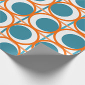 MCM-Kreise und -Linien Geschenkpapier (Ecke)