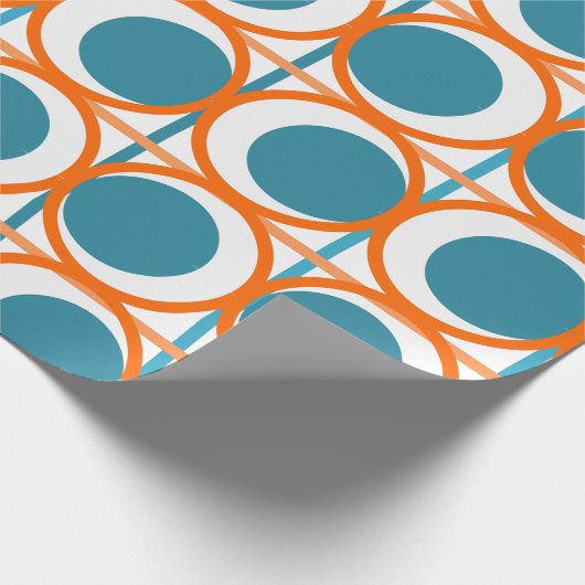 MCM-Kreise und -Linien Geschenkpapier (Ecke)