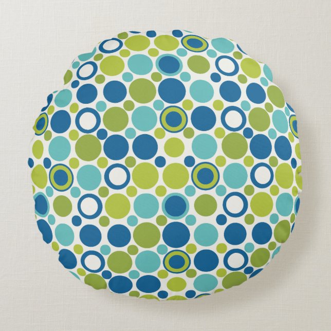 MCM Limon und Aqua Bubble Kissen (Vorderseite)