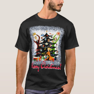 MCM Mitte Jahrhundert Frohe Weihnachten Retro 50er T-Shirt