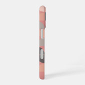 MCM Mod Circles Pattern Rose gold Rosa grau iPhone 16 Hülle (Rechte Seite)