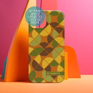 MCM-Mod-Kreismuster avocado-grün ernte-gold Samsung Galaxy Hülle