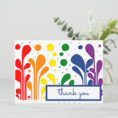 MCM Modern Painting Lollipops Danke Karte (Stehend Vorderseite)