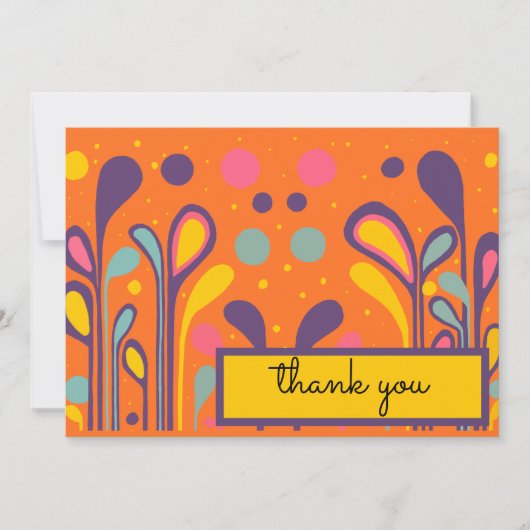 MCM Modernes Malen Lollipops Orange Multi Dankeskarte (Vorderseite)