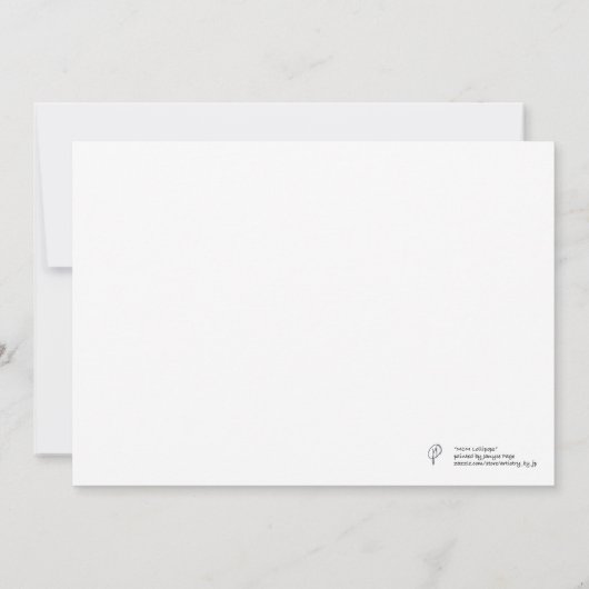 MCM Modernes Malen Lollipops Orange Multi Dankeskarte (Rückseite)