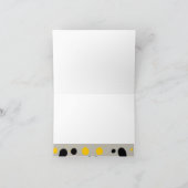 MCM Modernes Malen von Lollipops & Dots Gold Black Dankeskarte (Innenseite)