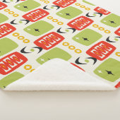 MCM Muster des Atomalters in Rot, Grün, Gelb Sherpadecke (3/4)